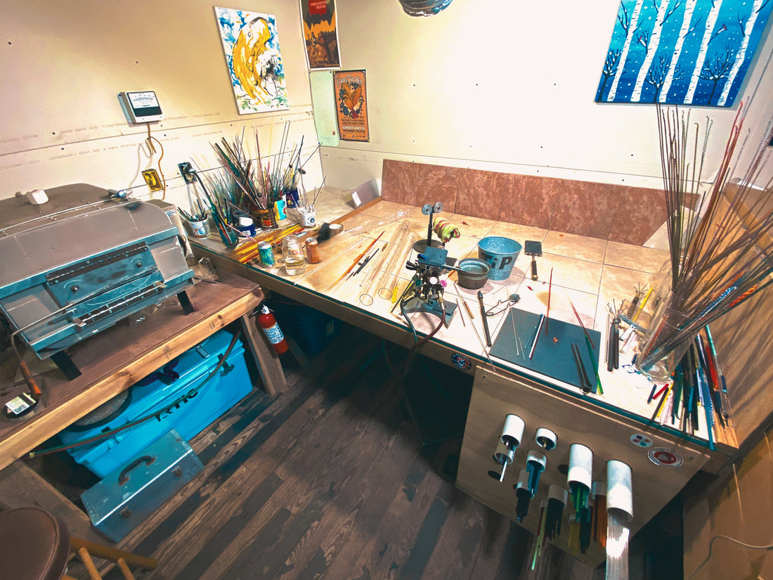 Art By Aaron Dye Glass Studio | Where Handcrafted Blown Glass Jewelry is Made