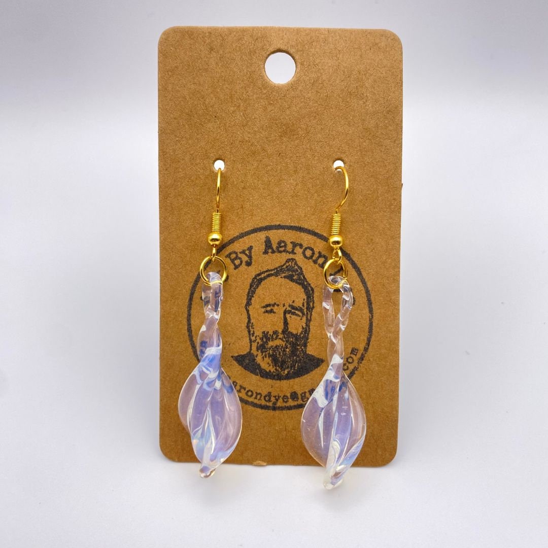 Elegant Hand-Blown Glass Earrings - Jewelry Made in Michigan - Hypoallergenic | Art By Aaron Dye