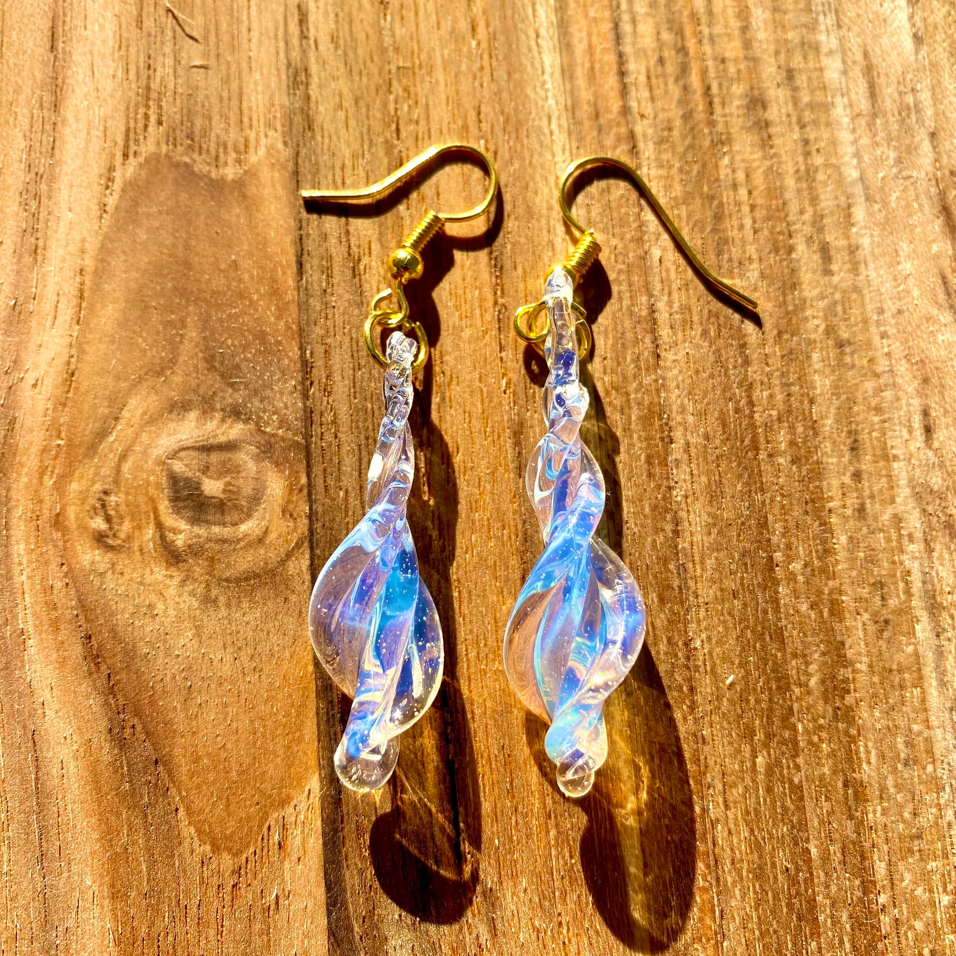 Elegant Blown Glass Earrings - Handmade Jewelry from Michigan - Hypoallergenic | Art By Aaron Dye