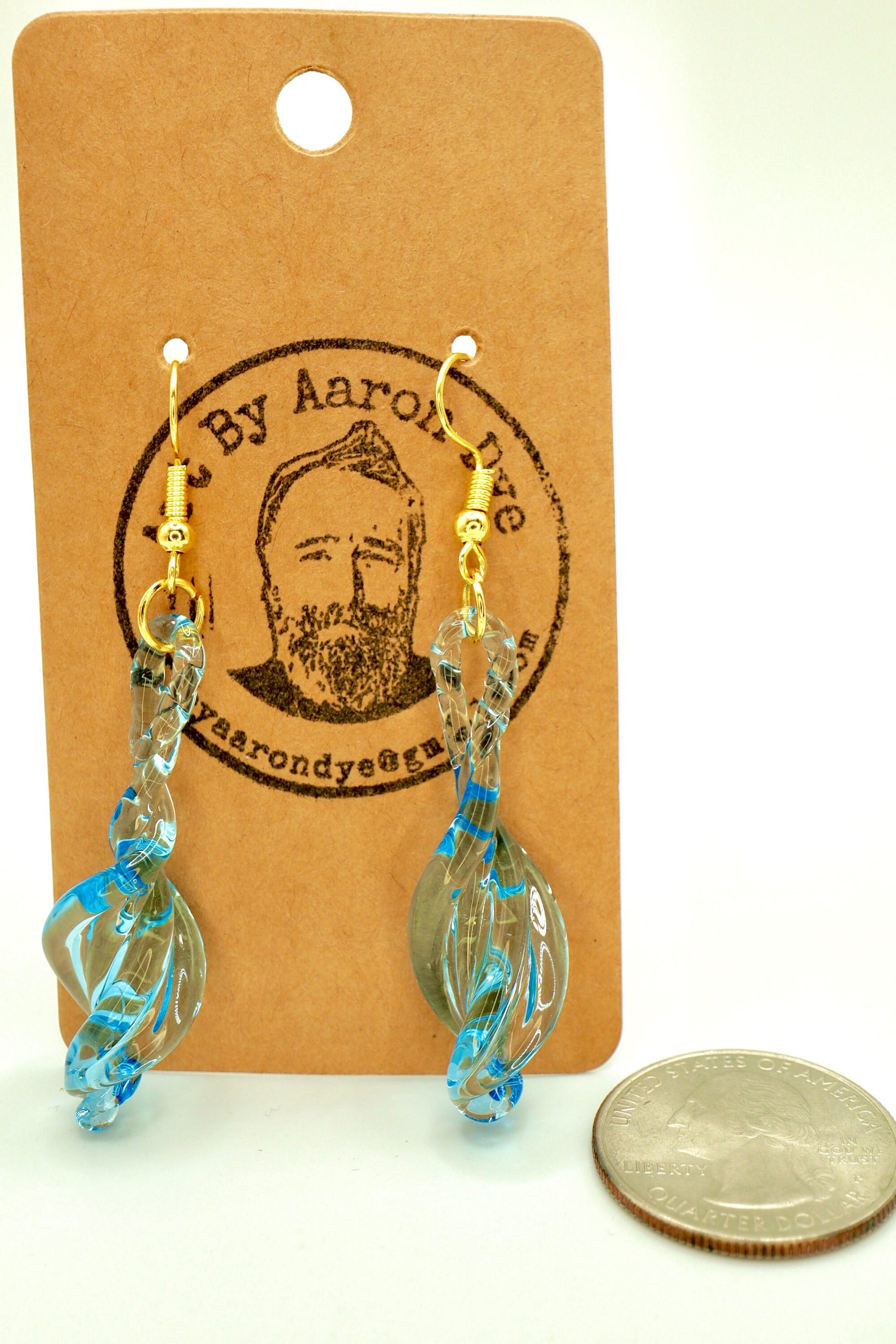 Hypoallergenic Handmade Blown Glass Earrings - Iridescent Crystal Suncatcher Jewelry | Art By Aaron Dye