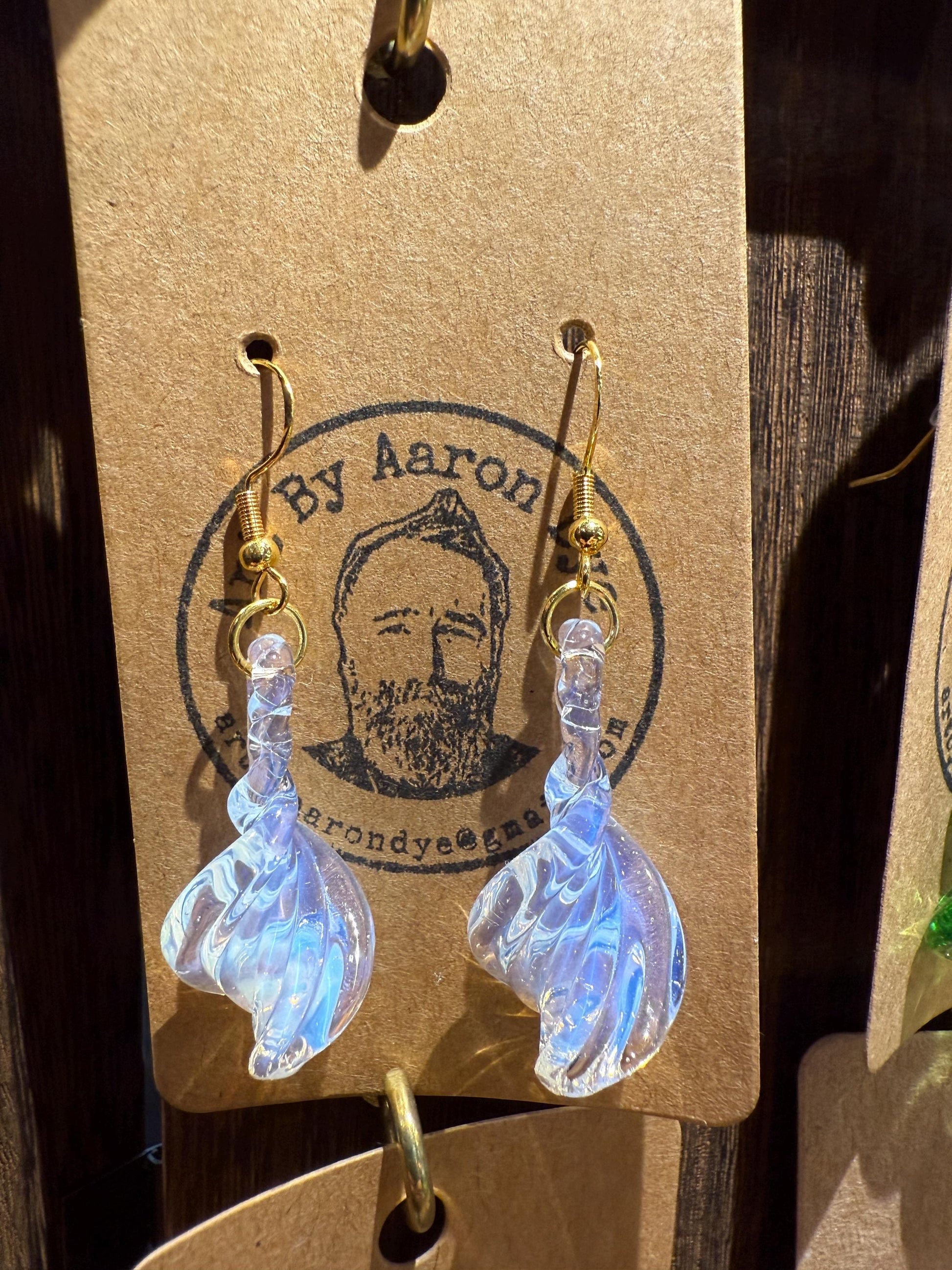 Elegant Blown Glass Earrings - Handmade Jewelry from Michigan - Hypoallergenic | Art By Aaron Dye