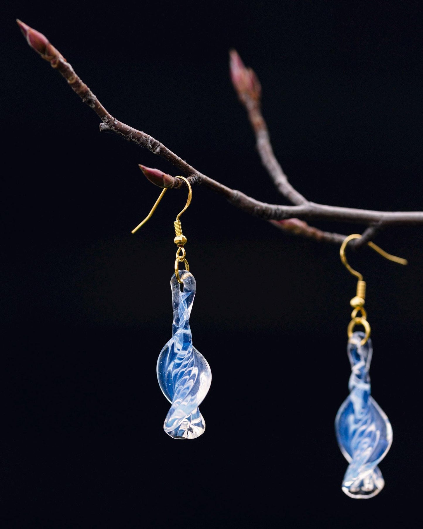 Elegant Blown Glass Earrings - Handmade Jewelry from Michigan - Hypoallergenic | Art By Aaron Dye